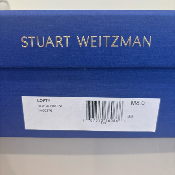 Stuart Weitzman Lofty Black Nappa Tie Back Bootie Size 8 New - Picture 11 of 11